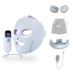 Alternative view of Shark CryoGlow LED Face Mask & Charging Stand in Blue