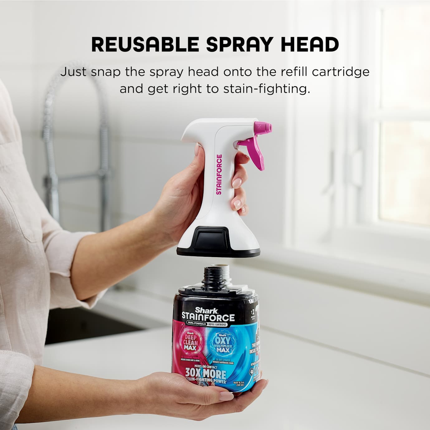 Shark StainForce Dual-Formula Refill Cartridge, 16.9oz - Image 4
