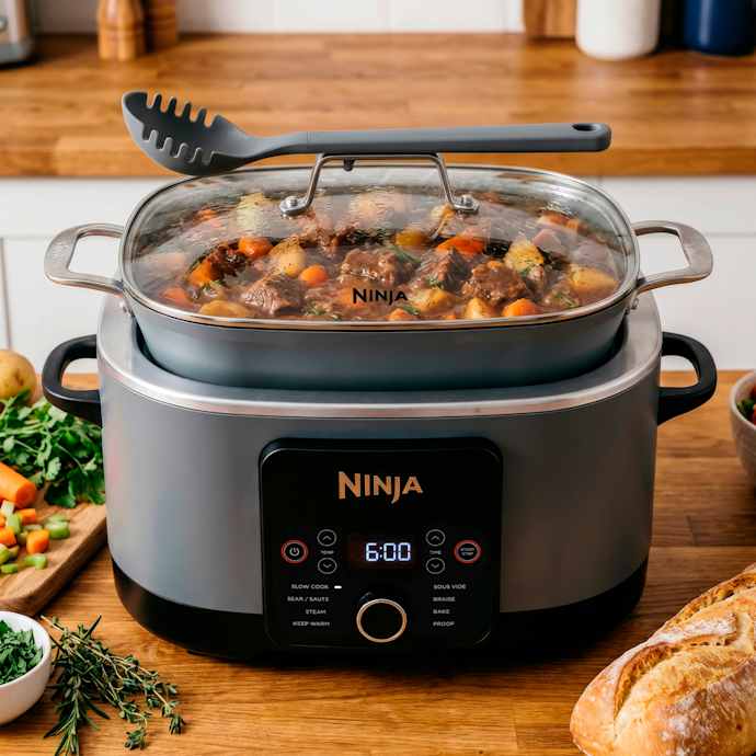 Ninja PossibleCooker Pro Multicooker, Sea Salt Grey - Image 2