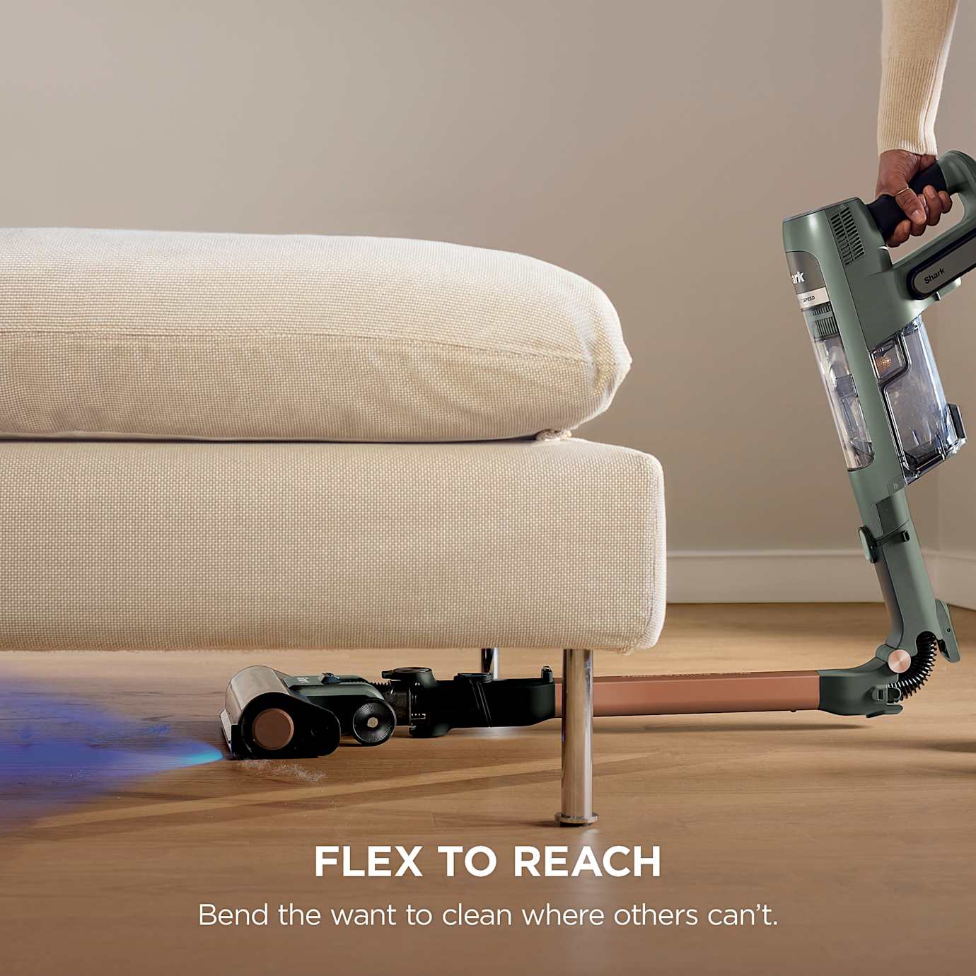 Shark PowerDetect Speed Cordless Vacuum, Luxe Collection in Sagewood - Image 4