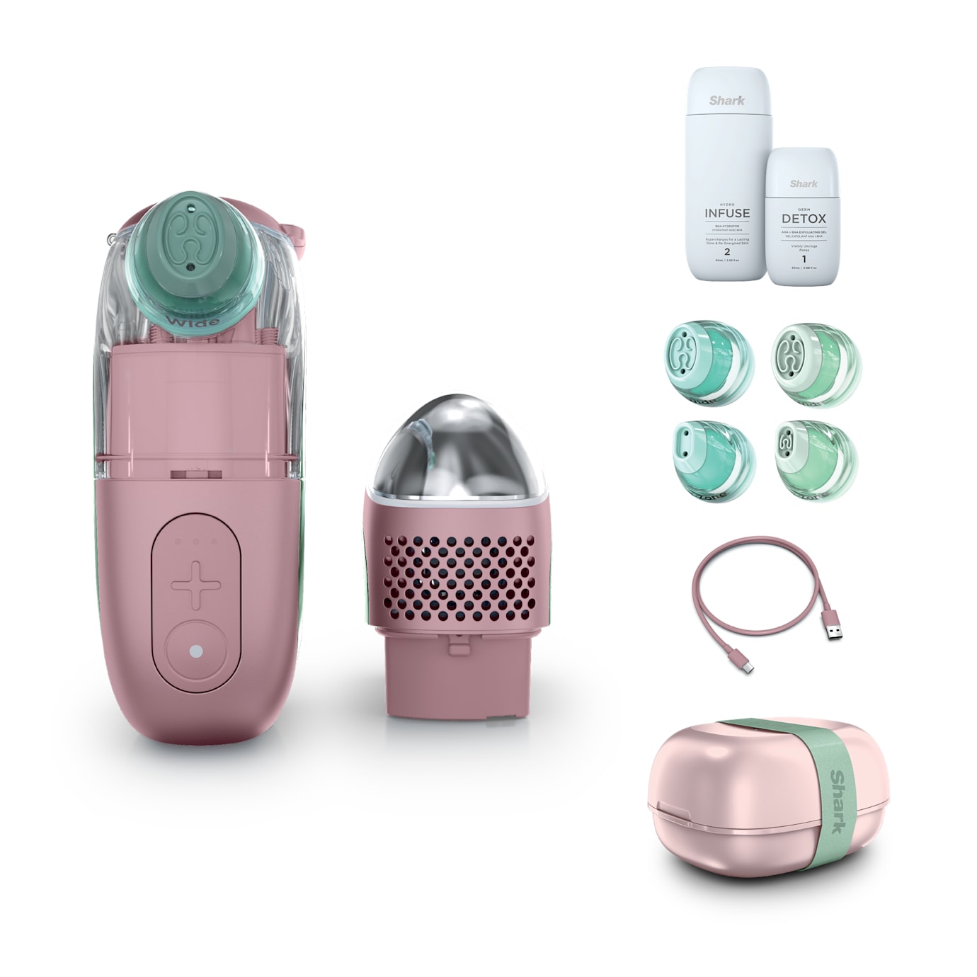 Shark FacialPro Glow & CryoGlow Bundle in Strawberry Matcha - Image 9