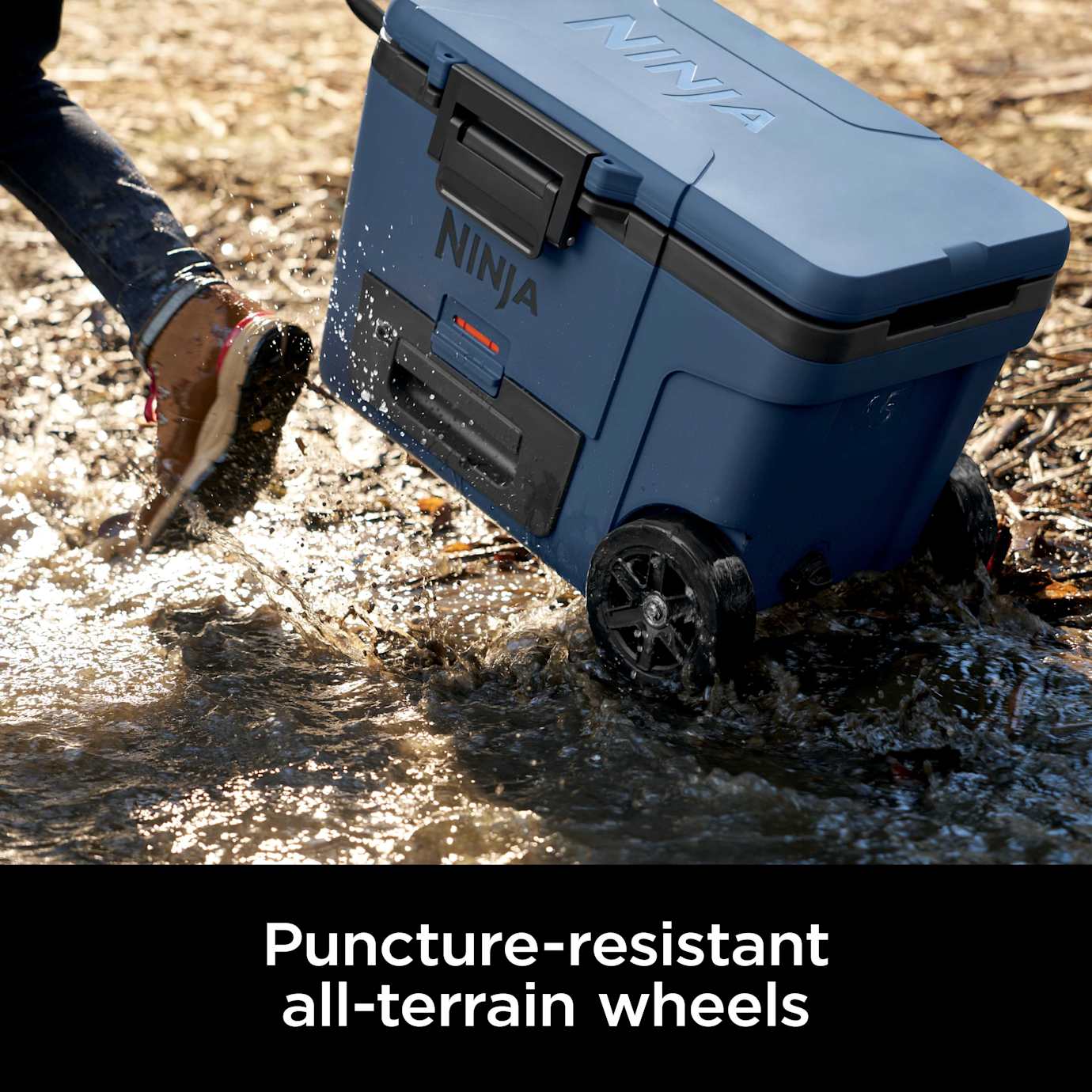Ninja FrostVault 45qt Cooler with Wheels in Navy Blue - Image 5