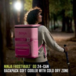 Alternative view of Ninja Outdoor FrostVault Go 24-Can Backpack Cooler in Pink