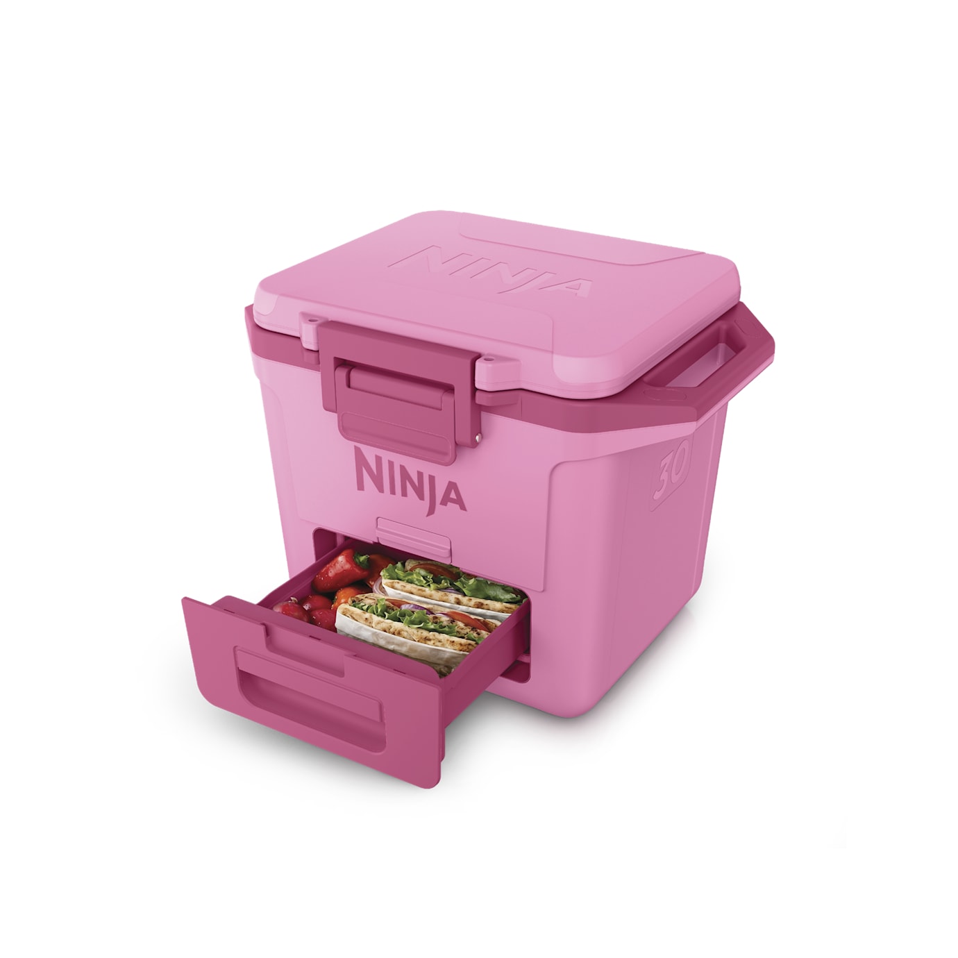 Ninja FrostVault 30qt Hard Cooler with Cold Dry Zone in Pink - Image 4