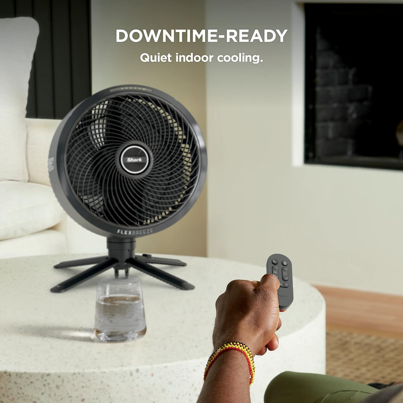 Shark FlexBreeze Pro Mist Indoor & Outdoor Fan in Butter - Image 6