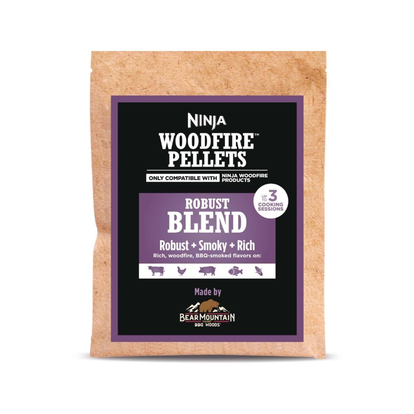 Ninja Woodfire Pellets Robust Blend (Sample bag/up to 3 uses)