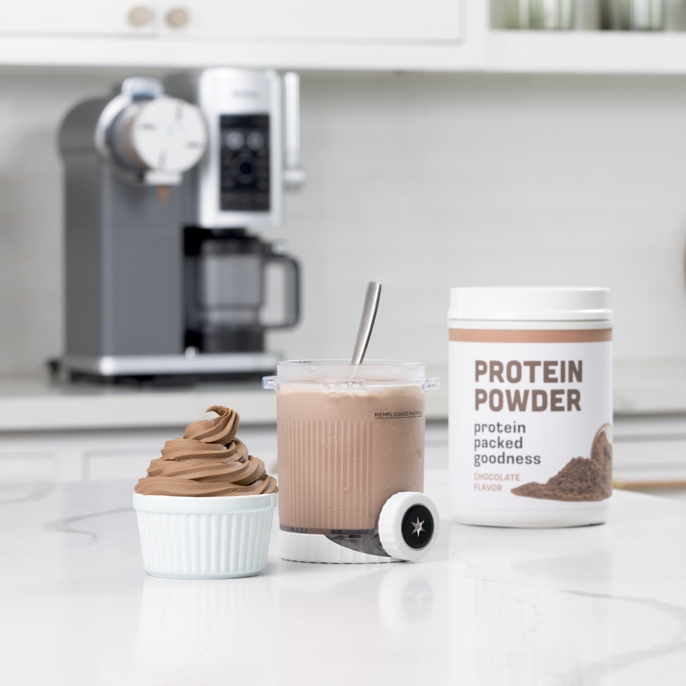 Ninja CREAMi Scoop & Swirl Soft Serve Ice Cream Machine in Navy - Image 4