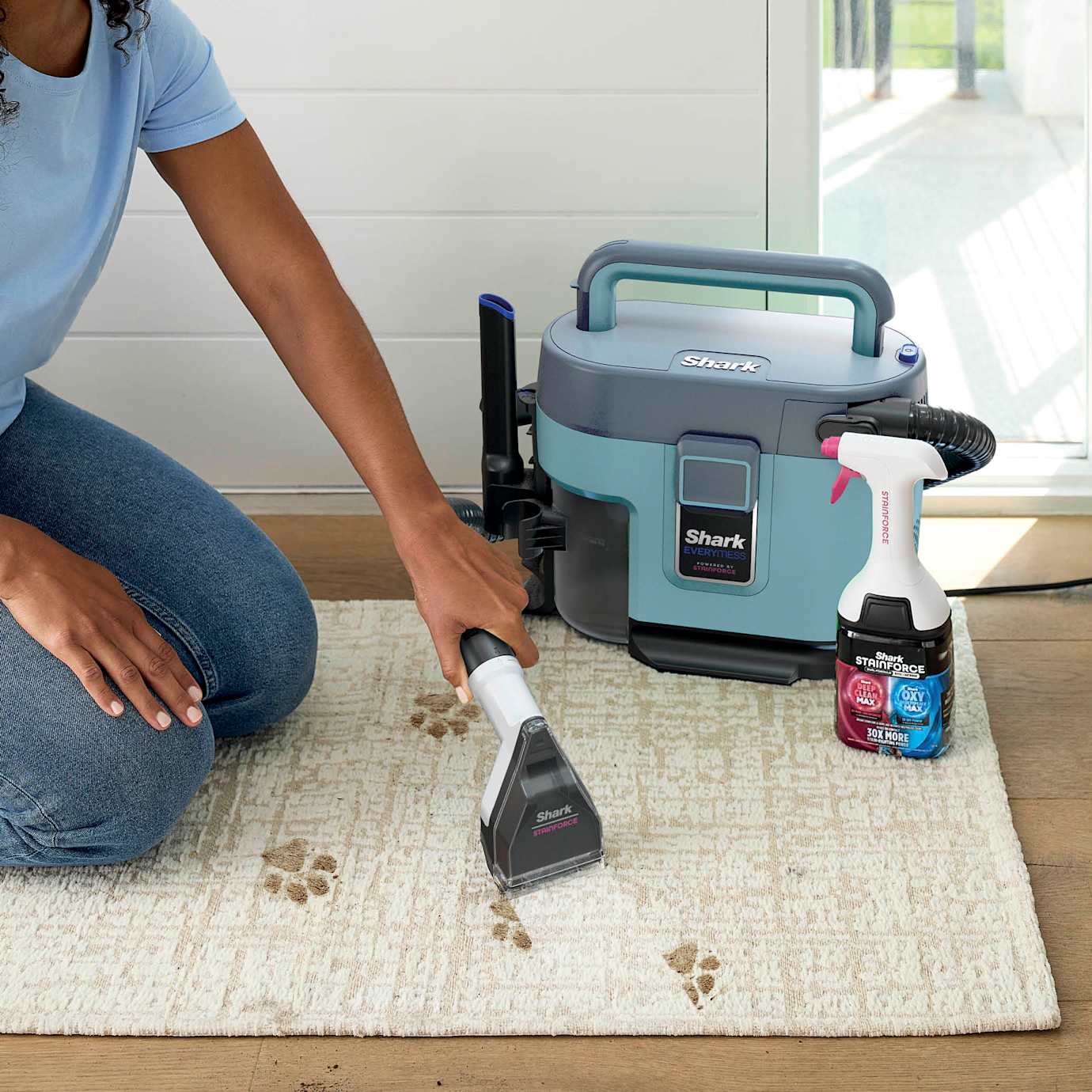 Shark EveryMess Vacuum and Stain Remover in Light Blue - Image 11