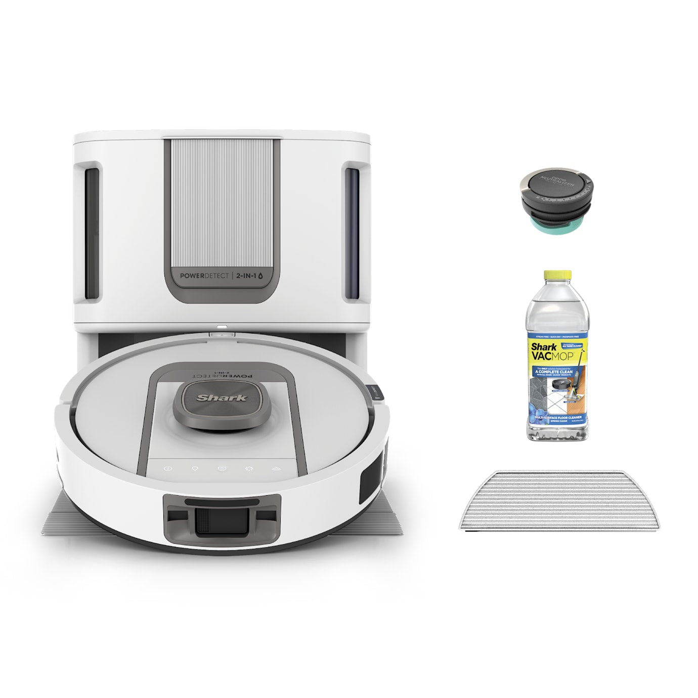 Shark PowerDetect ThermaCharged Robot Vacuum and Mop in White - Image 10