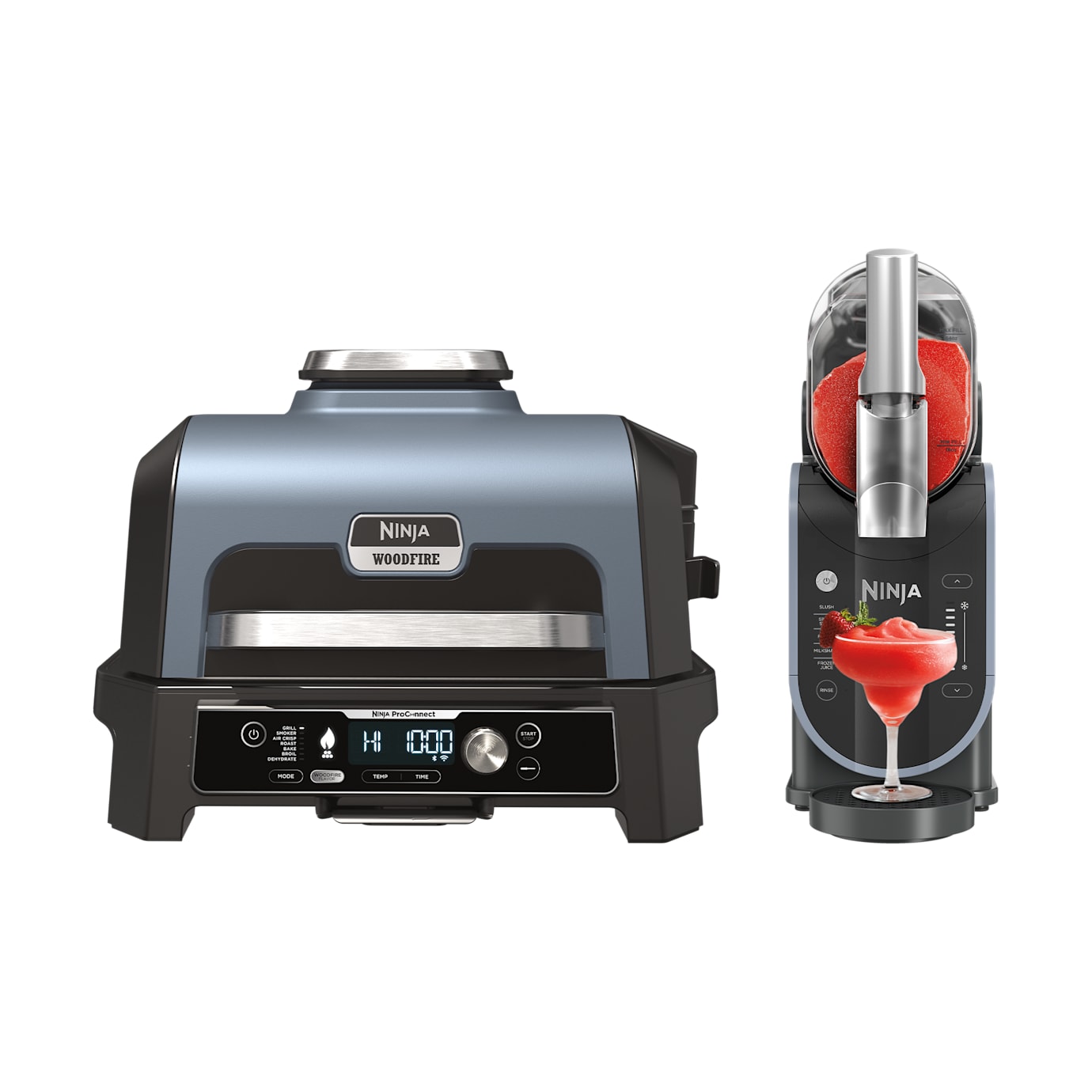 Ninja Woodfire XL Grill and Slushie Machine Bundle