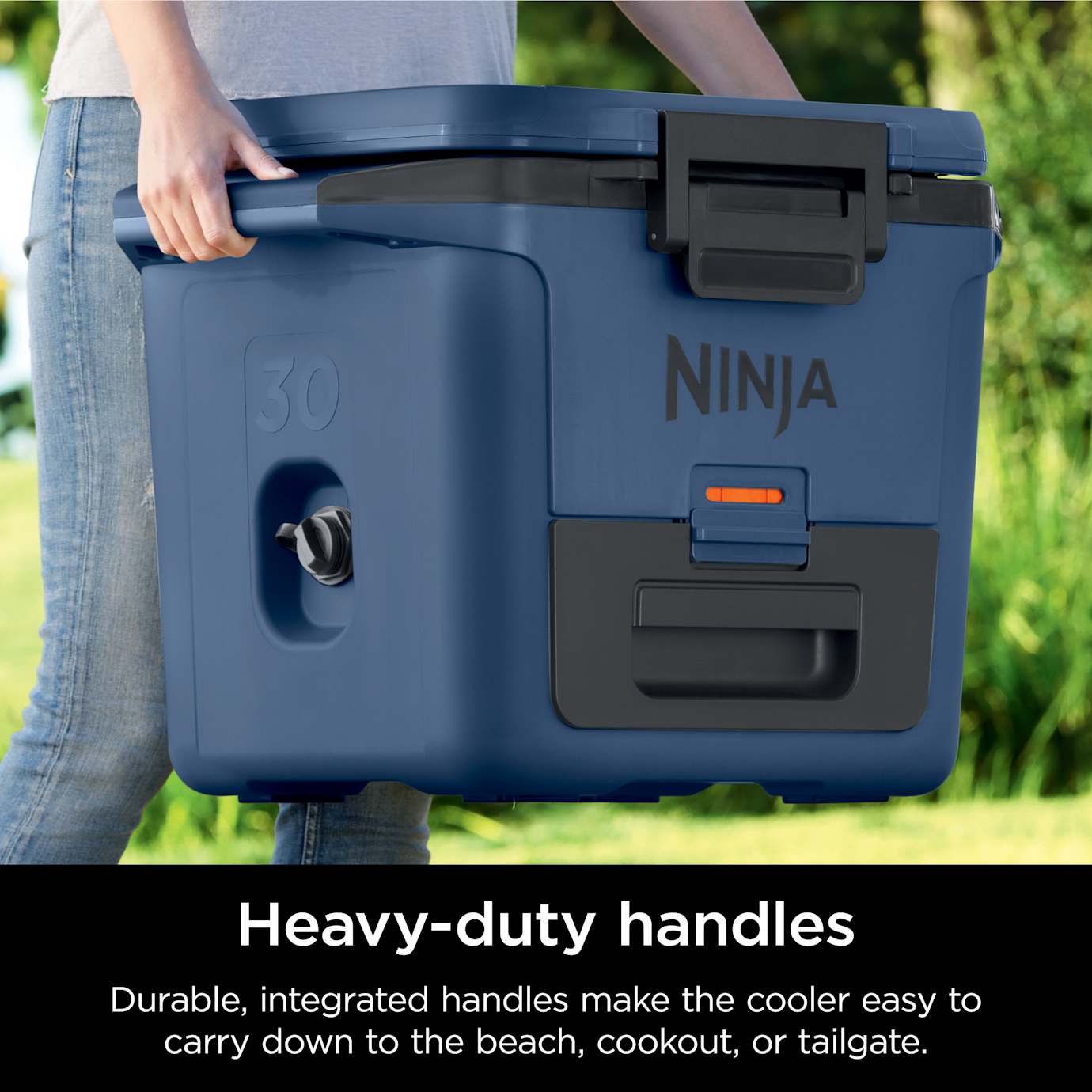 Ninja FrostVault 30qt Hard Cooler with Cold Dry Zone in Pink - Image 17