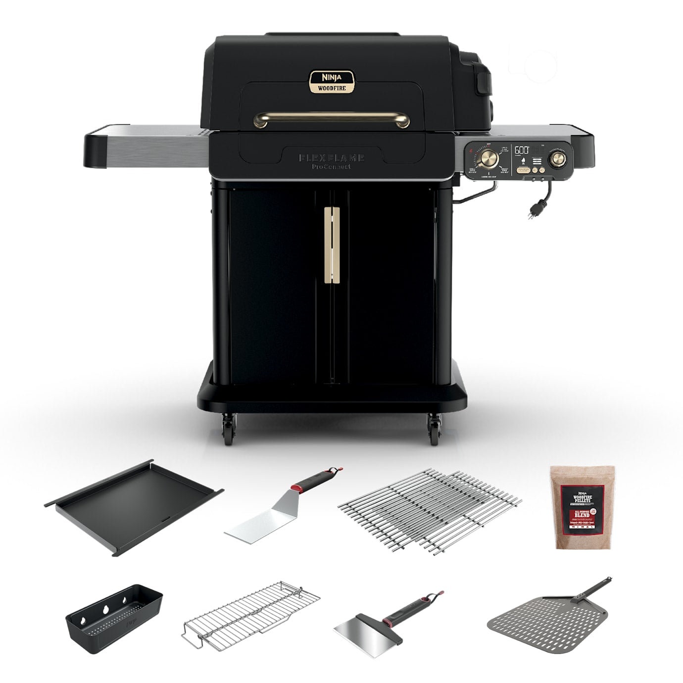 Ninja FlexFlame Grill with ProConnect Bundle