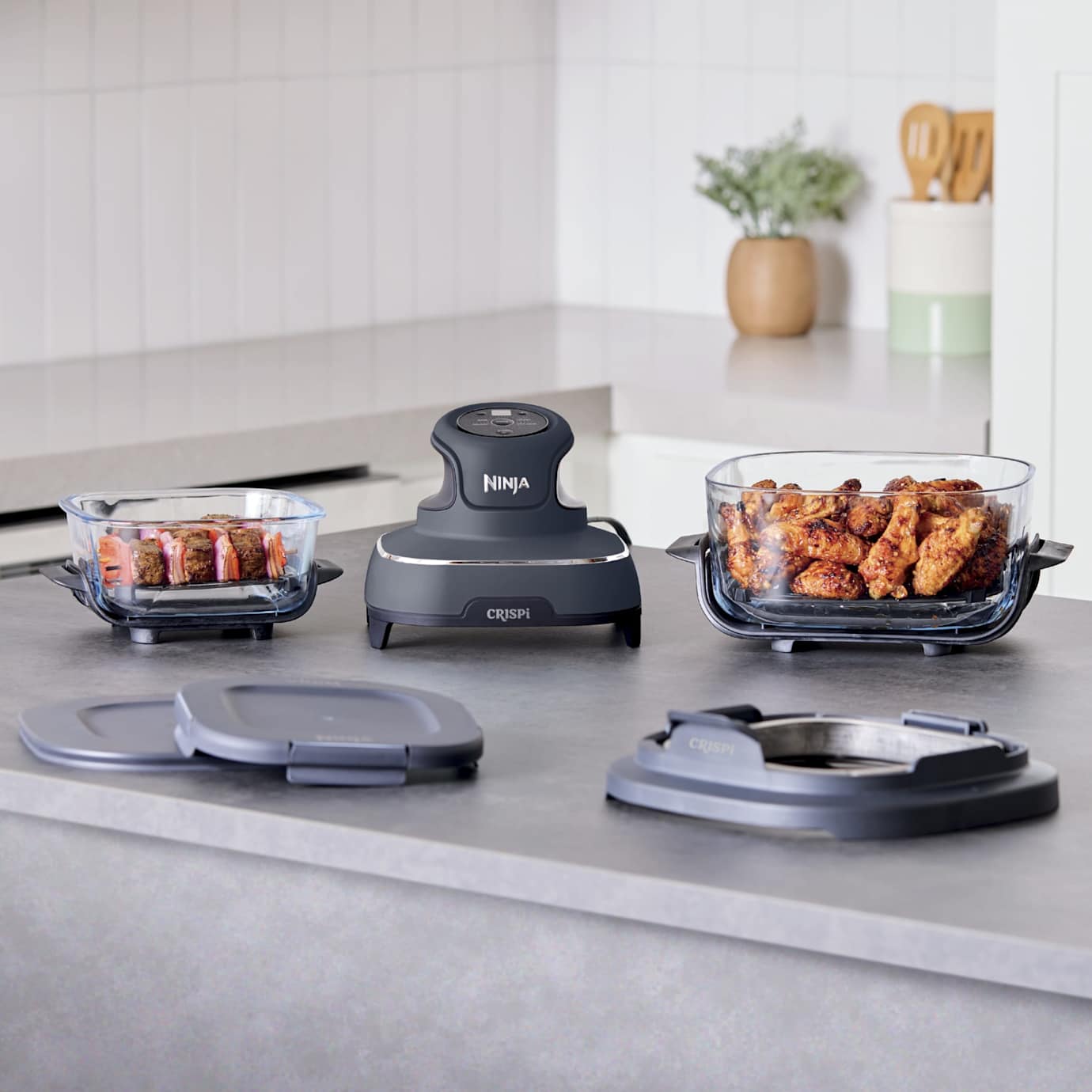 Ninja Crispi 4-in-1 Glass Air Fryer in Cyberspace - Image 4