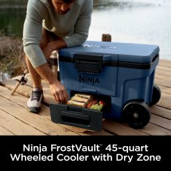 Alternative view of Ninja FrostVault 45qt Cooler with Wheels in Navy Blue