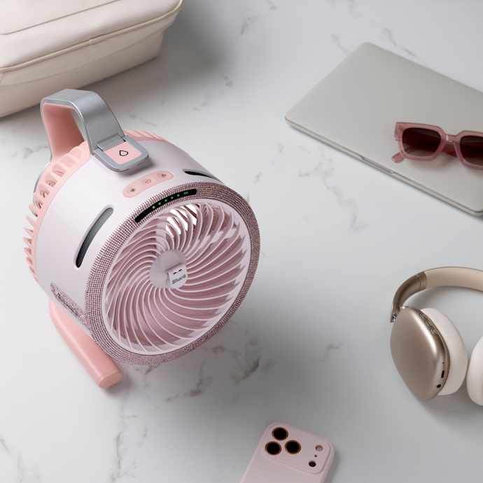 Shark FlexBreeze HydroGo Pro Fan in Pink Diamond - Image 16