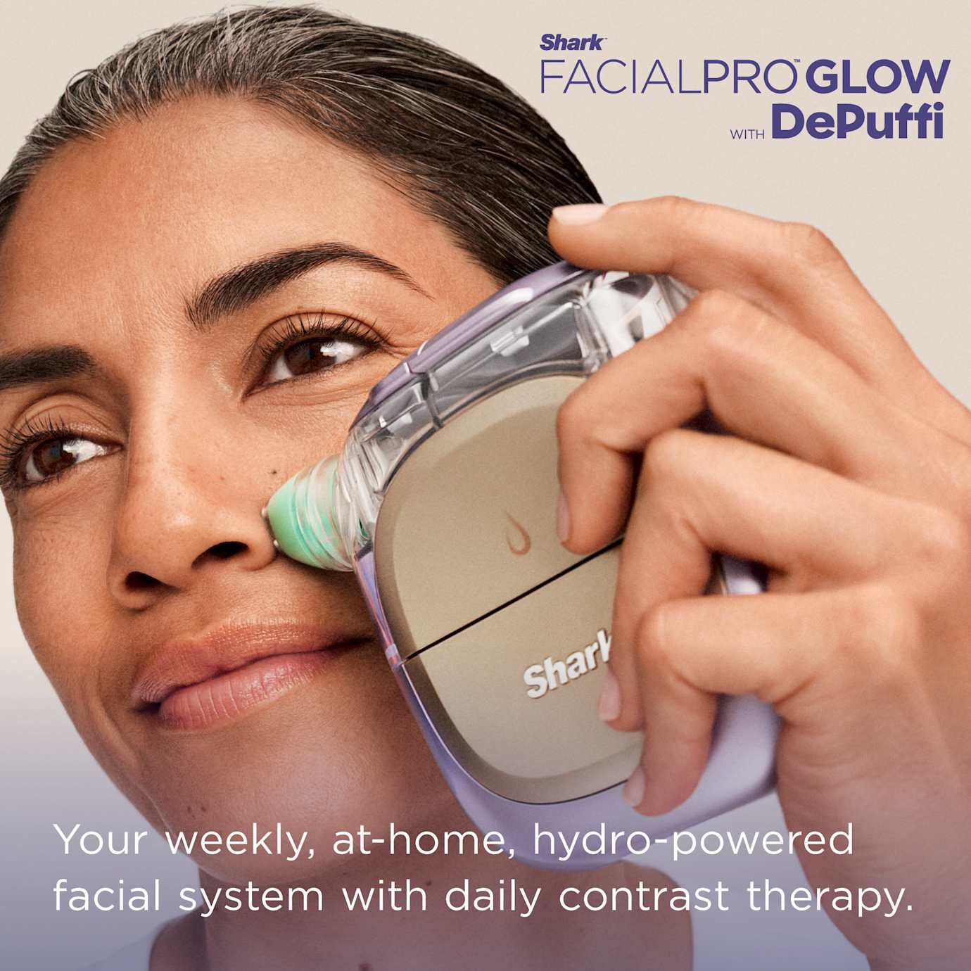 Shark FacialPro Glow & Depuffi Facial System Bundle in Lilac - Image 3