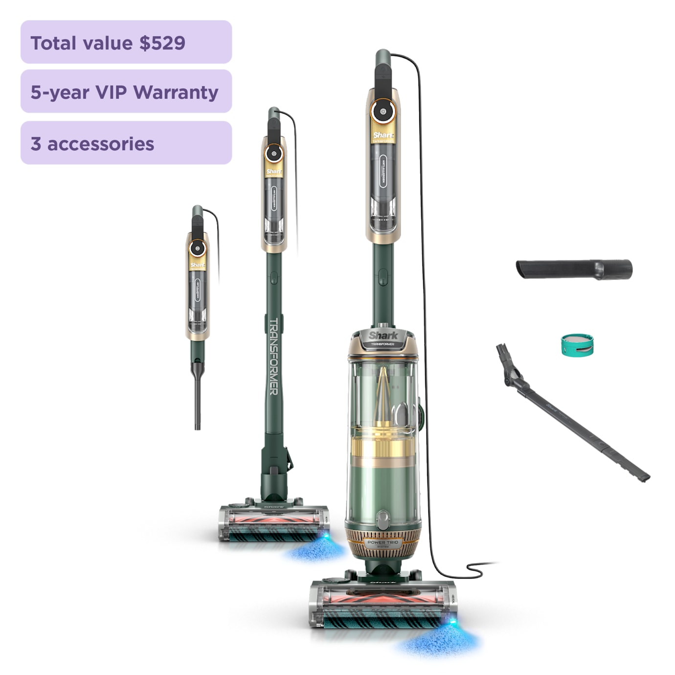 Shark PowerDetect Transformer Upright Vacuum
