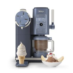 Ninja CREAMi Scoop & Swirl Soft Serve Ice Cream Machine in Navy