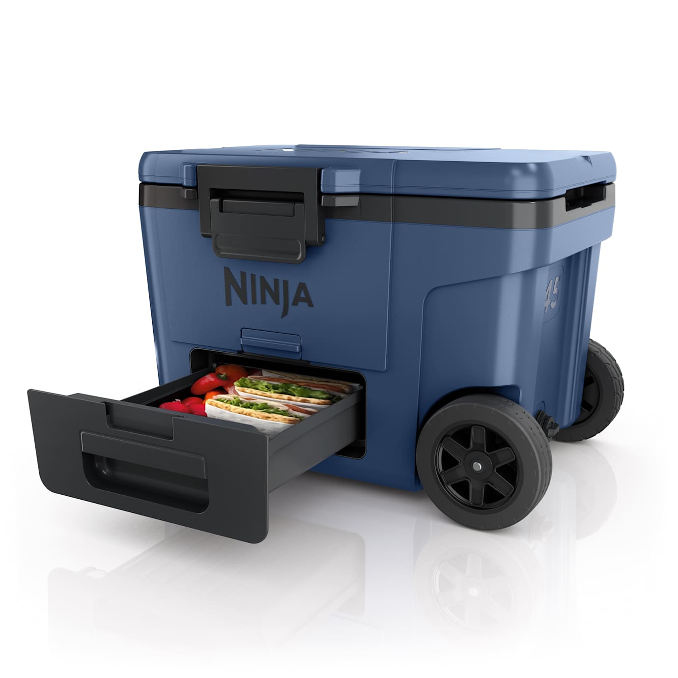 Ninja FrostVault 45qt Cooler with Wheels in Navy Blue