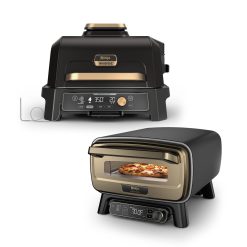Ninja Woodfire Pro Connect XL Grill & Artisan Pizza Oven Bundle