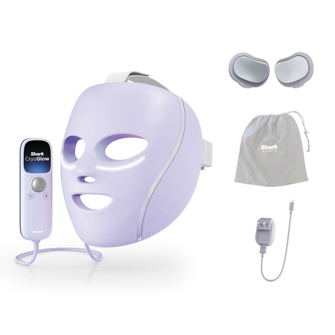 Shark CryoGlow, FacialPro Glow & Depuffi Bundle in Lilac - Image 3