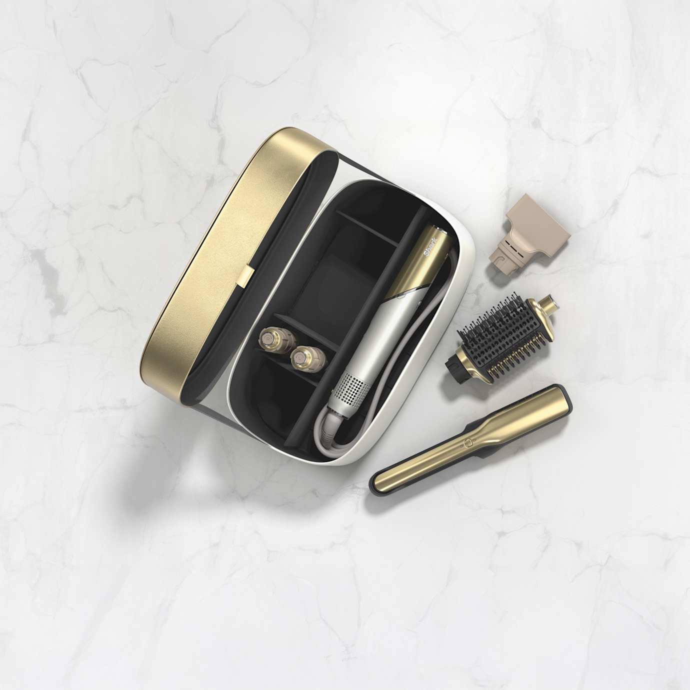 Shark Glam Premium Vanity Case (Gold) - Image 4