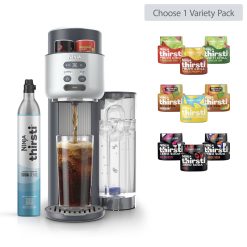 Ninja Thirsti Soda Machine Bundle in Cyberspace Extra CO2 Bundle