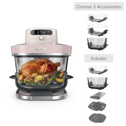Shark|Ninja Build Your Own Ninja Crispi Pro Glass Air Fryer in Rose Quartz