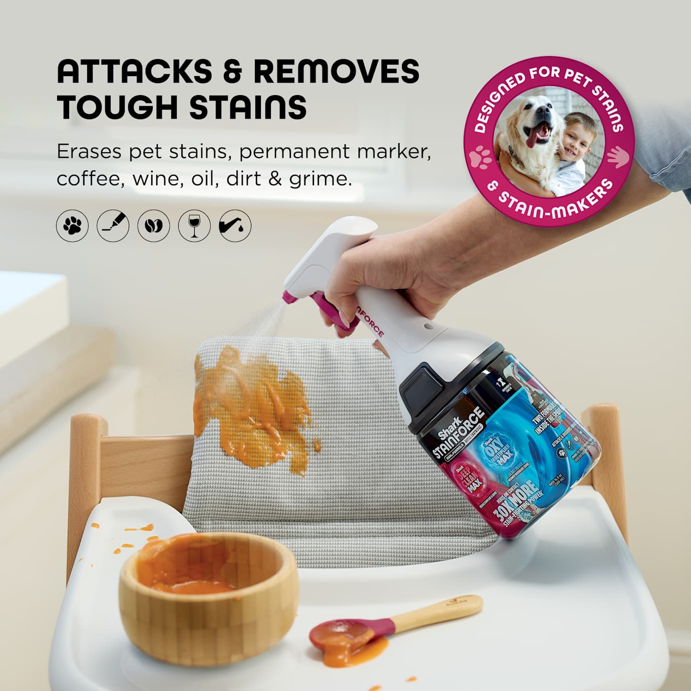 Shark StainForce Dual-Formula Refill Cartridge, 16.9oz - Image 7