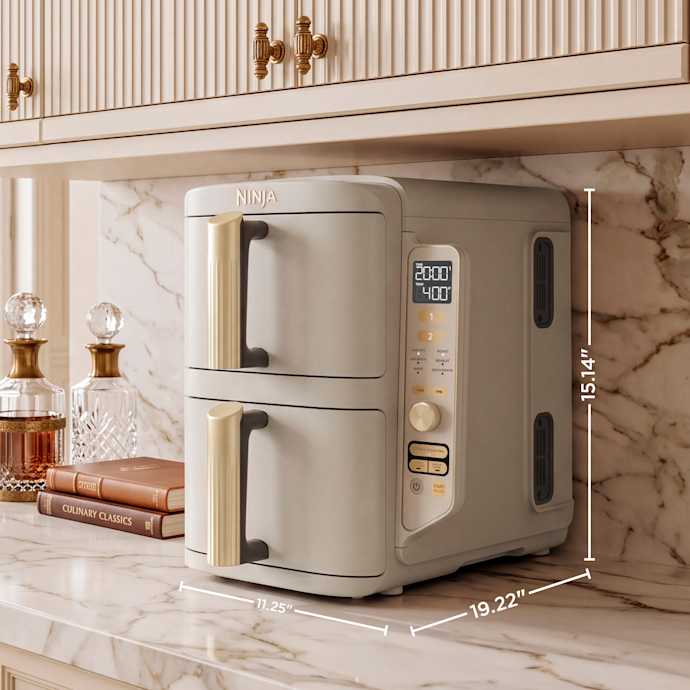Ninja DoubleStack 10-QT Double Air Fryer in Stone Gold - Image 5
