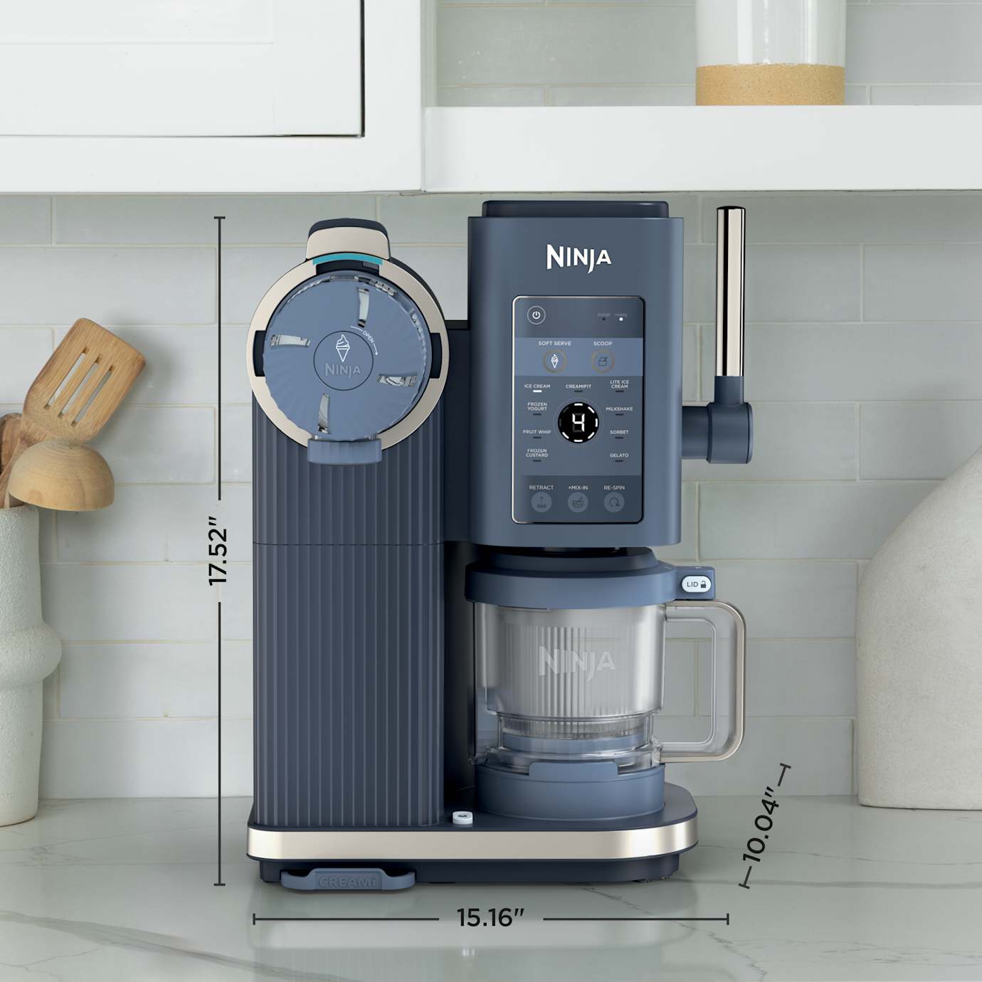 Ninja CREAMi Scoop & Swirl Soft Serve Ice Cream Machine in Navy - Image 5