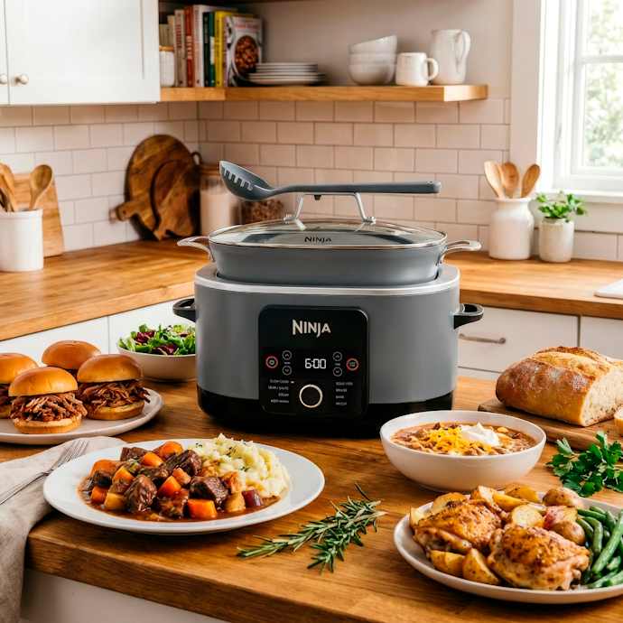 Ninja PossibleCooker Pro Multicooker, Sea Salt Grey - Image 14