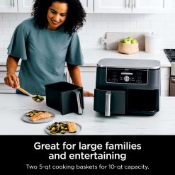 Alternative view of Ninja Shark|Ninja Foodi 10-QT Dual Air Fryer in Stone