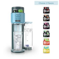 Ninja Thirsti Soda Machine in Teal and Drink Mix Bundle