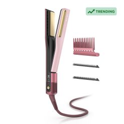 Shark SilkiPro Hair Straightener & Dryer in Rose Petal