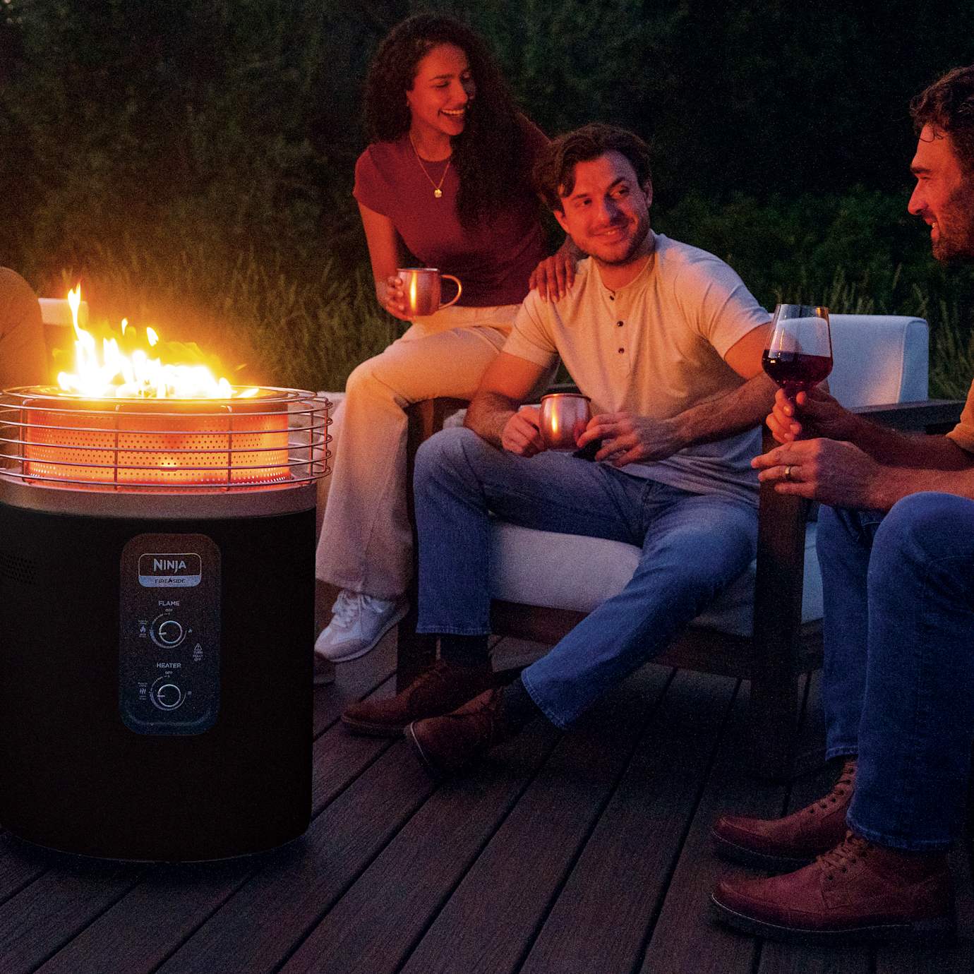 Ninja Fireside360 Fire Pit and Outdoor Heater with Top Cover - Image 7