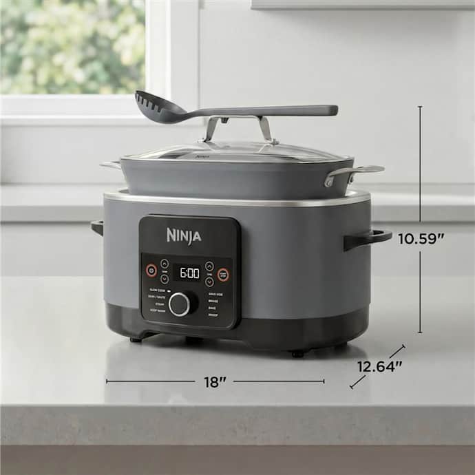 Ninja PossibleCooker Pro Multicooker, Sea Salt Grey - Image 4