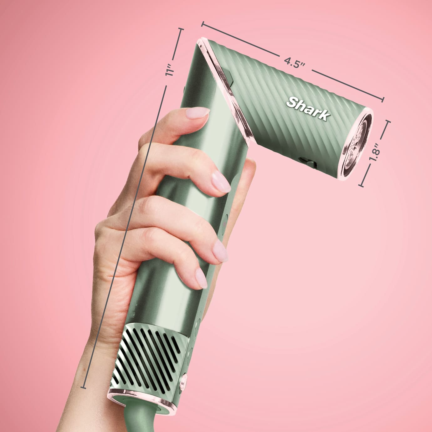 Shark FlexStyle IonCurl Air Styler & Curler in Strawberry Matcha - Image 7