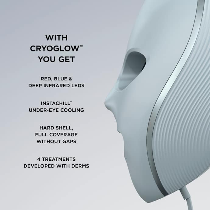Shark CryoGlow LED Face Mask in Frosted Green - Image 11