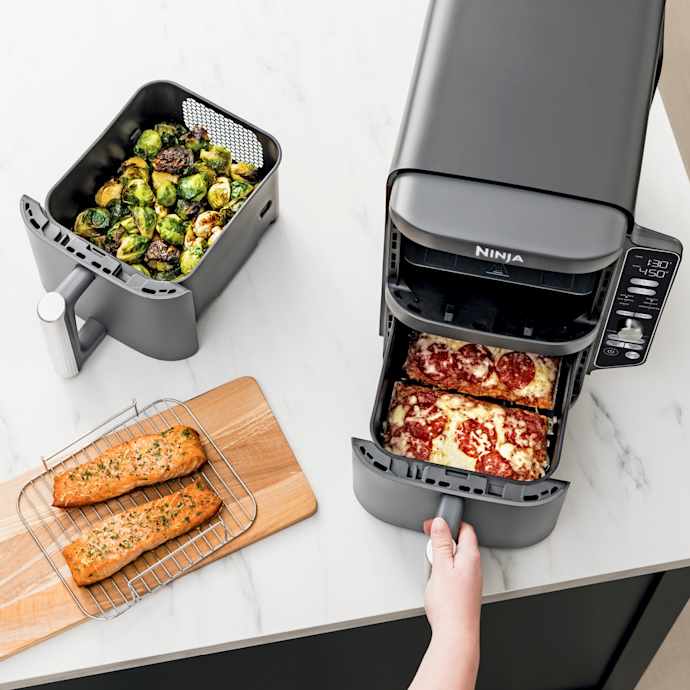 Ninja DoubleStack 10-QT Double Air Fryer in Stone Gold - Image 2