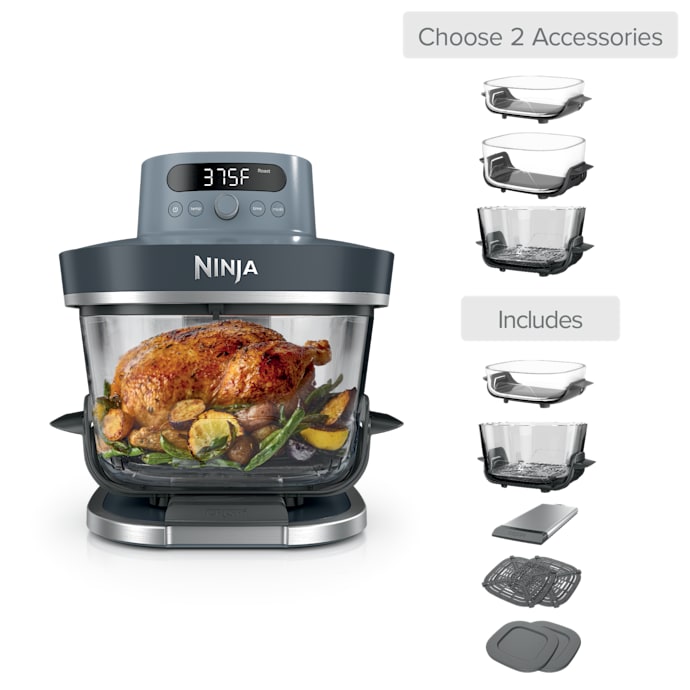 Shark|Ninja Build Your Own Ninja Crispi Pro Glass Air Fryer in Cyberspace - Image 5