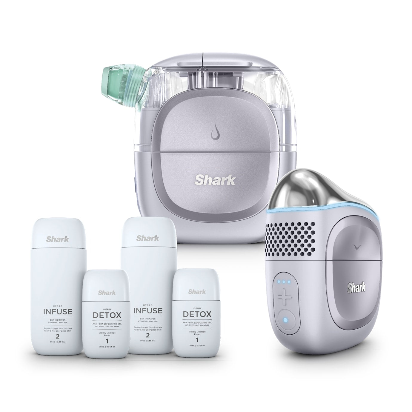 Shark FacialPro Glow & Depuffi Facial System Bundle in Lilac