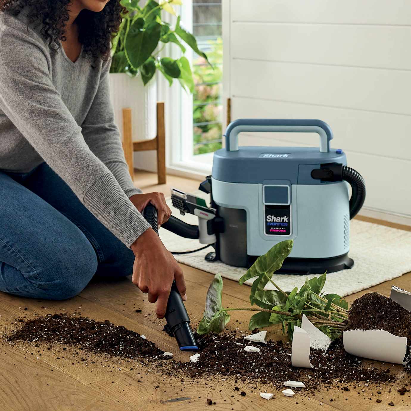 Shark EveryMess Vacuum and Stain Remover in Light Blue - Image 3