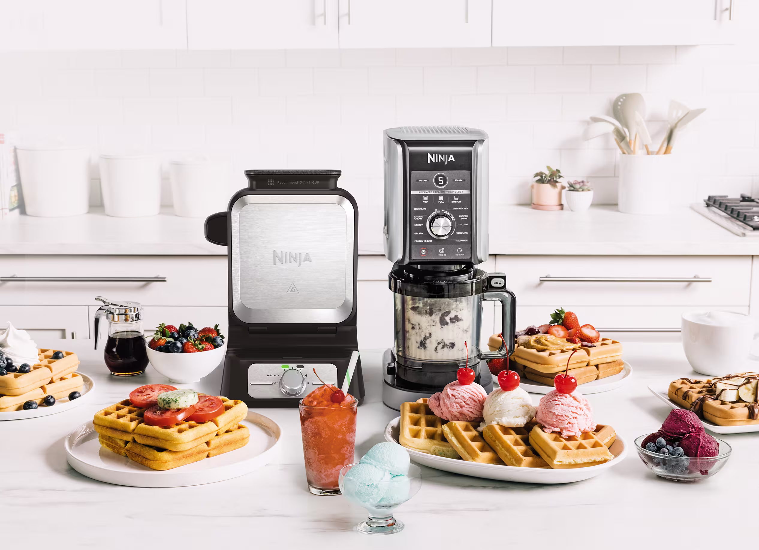 Ninja® CREAMi® Deluxe 11-in-1 Frozen Treat Maker & Waffle Maker