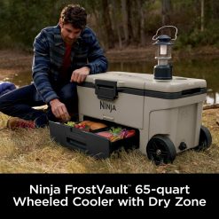 Alternative view of Ninja FrostVault 65qt Cooler with Wheels in Beige