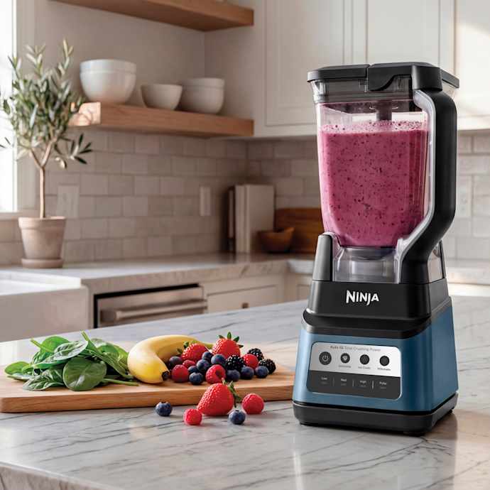 Ninja Professional Plus Blender Premier Series with Auto-iQ in Blue Macaroon - Image 9