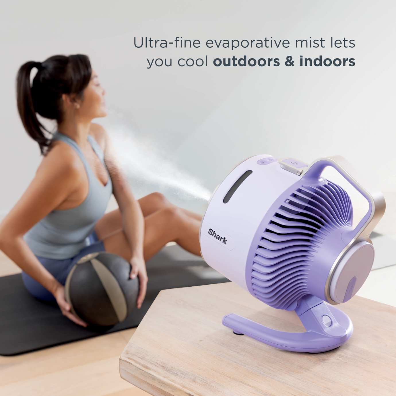 Shark Portable Misting Fan & Ninja 36 Can Backpack Cooler Bundle - Image 2