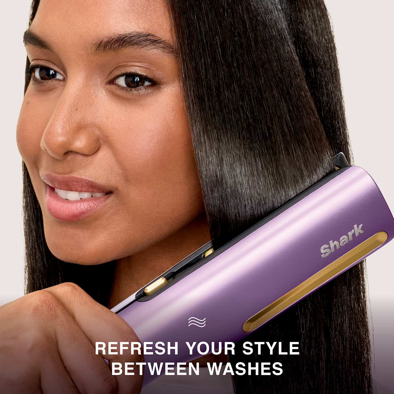 Shark SilkiPro Hair Straightener & Dryer in Rose Petal - Image 4