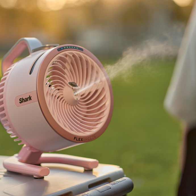 Shark FlexBreeze HydroGo Pro Fan in Pink Diamond - Image 3