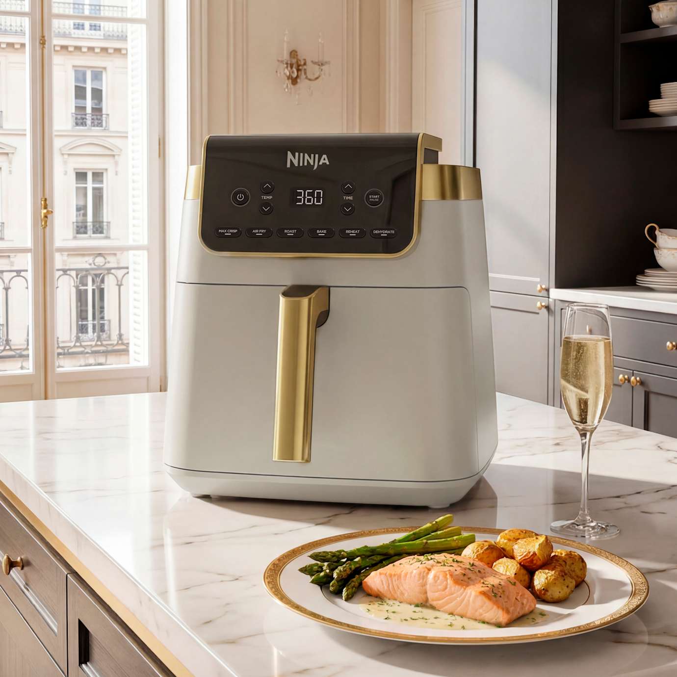 Ninja 6.5-QT Air Fryer Pro in Stone Gold - Image 16